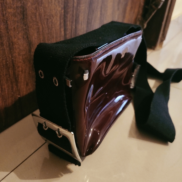 Satchel bag red solid sling bag... - Picture 3 of 17